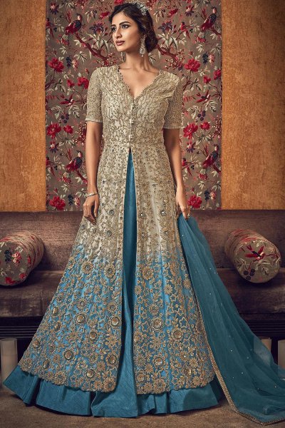 Buy Designer Anarkali With Lehenga/pant Online | Like A Diva