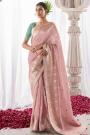 Dusty Pink Silk Meenakari Saree