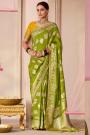 Green Silk Zari Weaved Saree