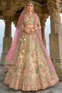 Vanilla Silk Embroidered Lehenga Set