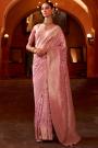 Blush Pink Banarasi Silk Zari Woven Saree