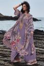 Lilac Crepe Printed Kurta Set