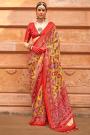 Multicolor Patola Print Silk Saree