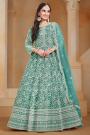 Aqua Net Embroidered Anarkali Dress