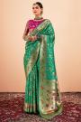 Green Zari Weaved Paithani Silk Saree